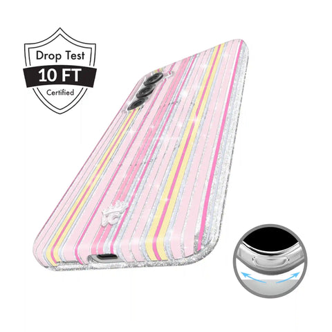 Sunkissed Stripes Glitter Samsung Case