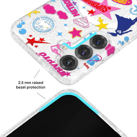 Supergirl Krypto Glitter Samsung Case