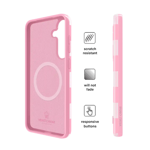Pink Vibe Checkered Samsung Case