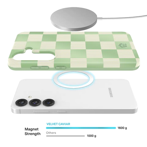 Pistachio Vibe Checkered Samsung Case