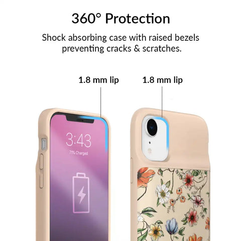 Vintage Floral iPhone Charging Case