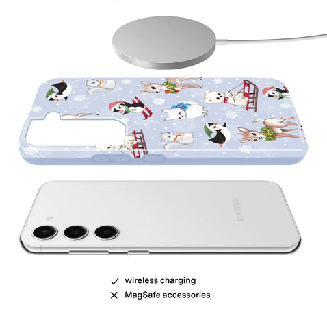 Winter Wonderland Baby Animals Samsung Case