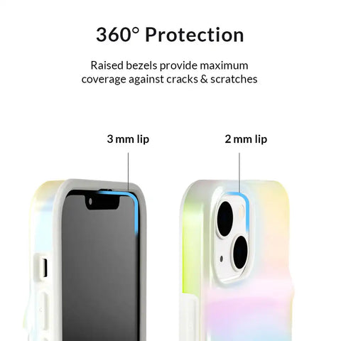 White Opal Iphone Wallet Case